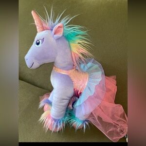 Build a Bear Rainbow Unicorn. Beary Fairy Friends Collection. Purple Unicorn